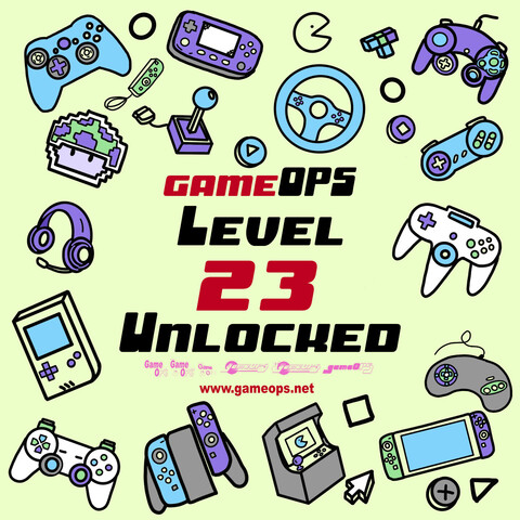 GameOPS.net 23rd Anniversary graphic
