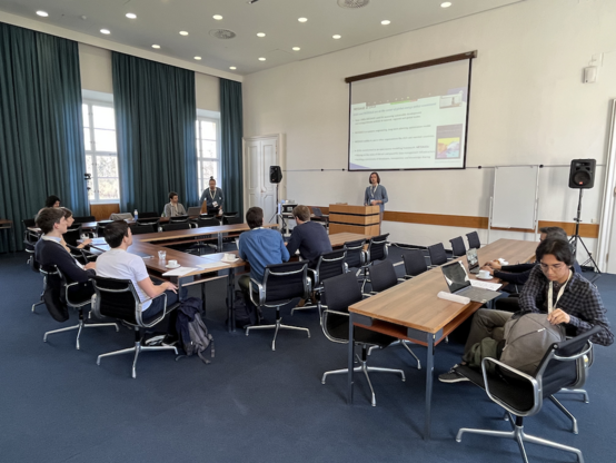 Adriano Vinca and Paul Kishimoto opening the capacity-building session on the MESSAGEix modeling framework at the 2023 openmod workshop hosted by IIASA