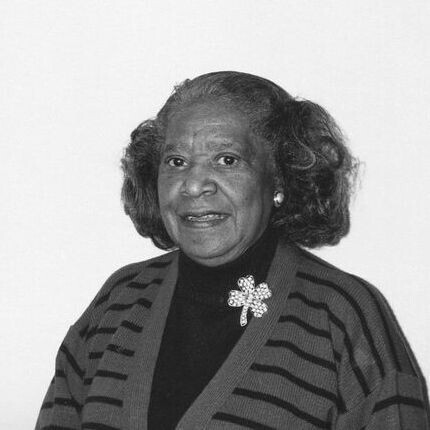 Three pictures of pioneering Black American mathematician and aerospace engineer Mary Jackson.