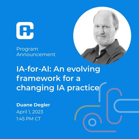 Image of Duane Degler for upcoming IAC23 talk