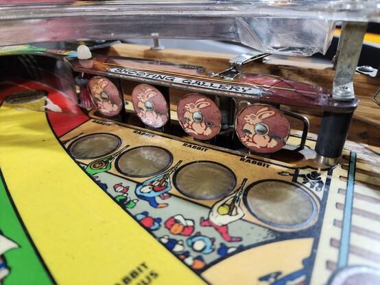 Before pic of Williams Comet pinball.