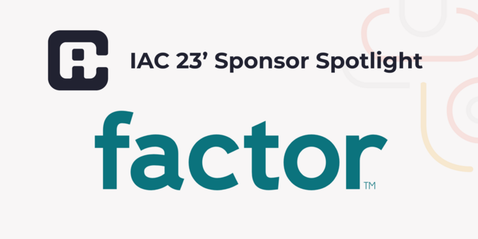 Image of IAC23 Gold Sponsor Factor's Logo