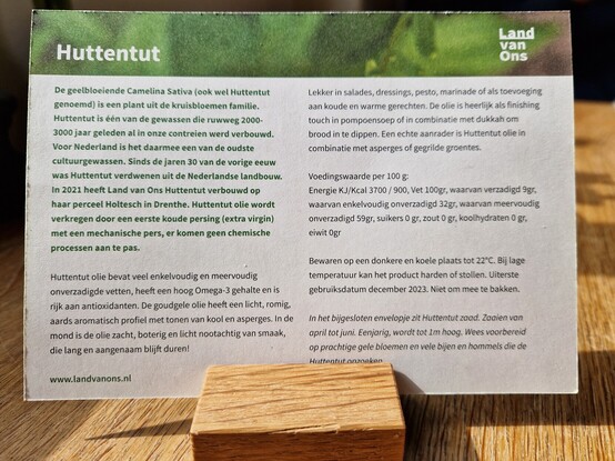 Beschrijving van huttentut.