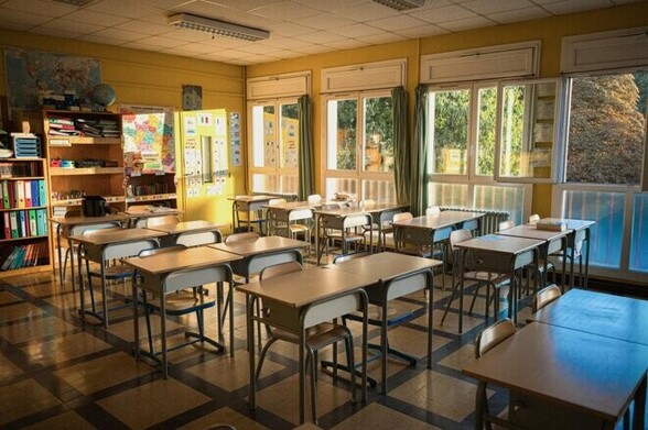 Dans une école primaire du sud de la France en 2022. © Photo Stéphane Ferrer / Hans Lucas via AFP