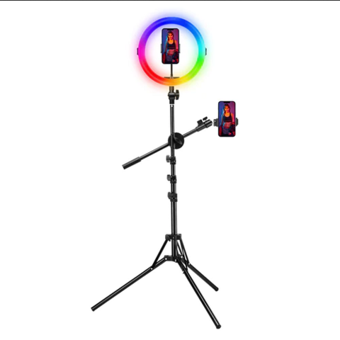 VIJIM K15 Floor Overhead RGB Ring Light Stand Kit is a lighting kit that is designed to provide a versatile, easy-to-use lighting solution for photographers and videographers. The kit includes a floor stand, an overhead arm, and a ring light with RGB color capabilities, which means that it can produce a wide range of colors to suit any setting.

The VIJIM K15 floor stand is made of high-quality aluminum alloy, which makes it sturdy and durable. It is designed to be adjustable, so you can adjust the height and angle of the light to suit your needs. The stand also comes with a set of wheels, which makes it easy to move around your studio or location.