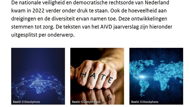 Bekijkt het nieuwe jaarverslag#AIVD cq. rapport en beoordeelt de stockfoto's
 
(digitale wereld connect - haat in Engels - digitale wereld met helder licht uit CUBA)