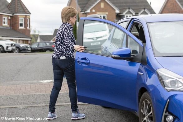 Nicola Sturgeon Driving Lesson © Gavin Ross Photography