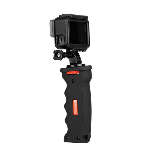 Additionally, the UURig R003 Camera Pistol Grip is made of high-quality materials that ensure durability and longevity. It has a 1/4 inch screw thread that allows you to easily attach it to your camera or other accessories. The grip also has a cold shoe mount and several 1/4 inch and 3/8 inch screw holes that allow you to attach other equipment to it, such as a microphone or a light. Overall, the UURig R003 Camera Pistol Grip is a useful and practical accessory for any photographer or videographer who wants to improve their camera handling and shooting experience.