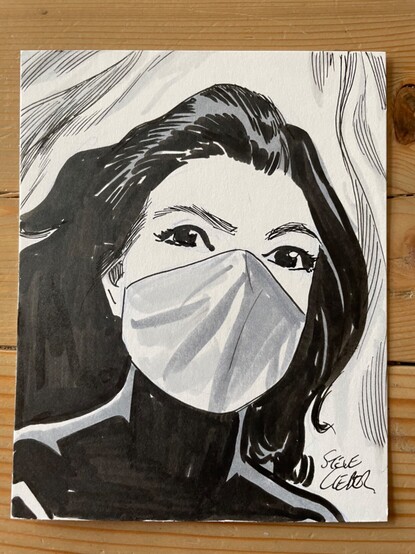 Sketch of Marvel Comics’ Silk.
