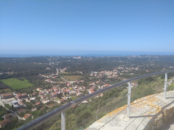 View of surrounding countryside and villages from Kastro