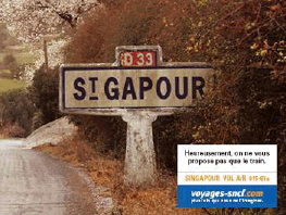 Panneau d'entrée d'une commune rurale, libellé "St Gapour"