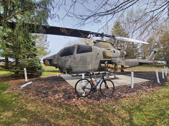 Cobra Helicopter at veteran's park at Rhode's Greenhouse, Henderson, NY