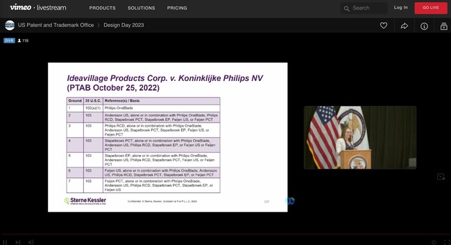 slide: "Ideavillage Products Corp. v. Koninklijke Philips NV (PTAB October 25, 2022)"