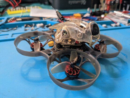 Mobula7 2-3s HDZero TinyWhoop with a new black frame