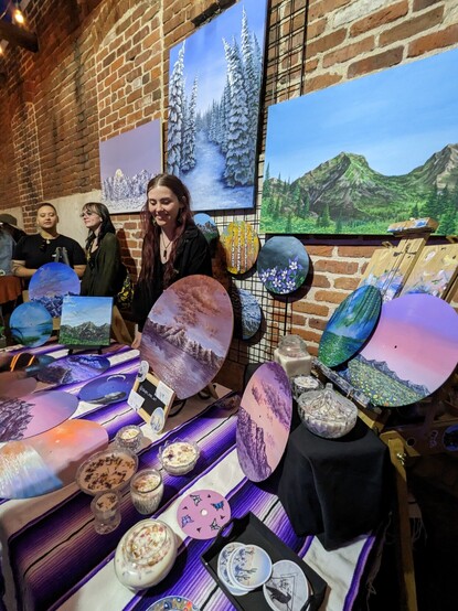 La artista vende sus obras