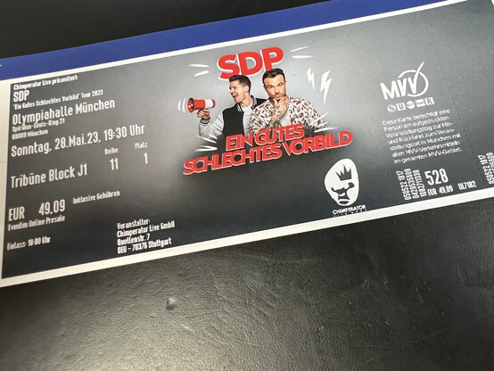 Konzerttickets SDP 28.05. Olympiahalle München
