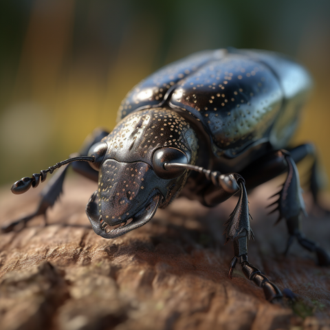 Rüsselkäfer von Midjourney kreiert.
Midjourney Prompt: ultra close-up, a snout beetle with a very long snout, sunny day, photorealistic, UHD, macro lens, macro photo --v 5.1