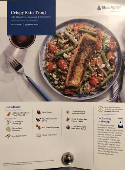 Recipe card.
