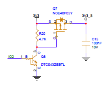 schematic of high-side power switch schematic