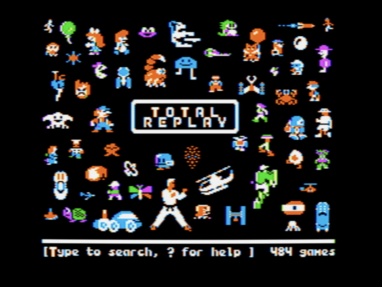 screenshot of Total Replay showing 484 games available