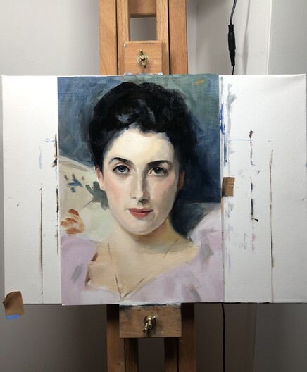 Oil masterstudy of Sargent's Lady Agnew