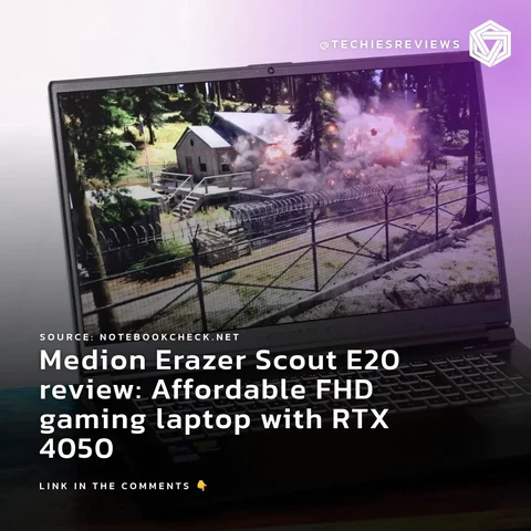 Medion Erazer Scout E20 review: Affordable FHD gaming laptop with RTX 4050