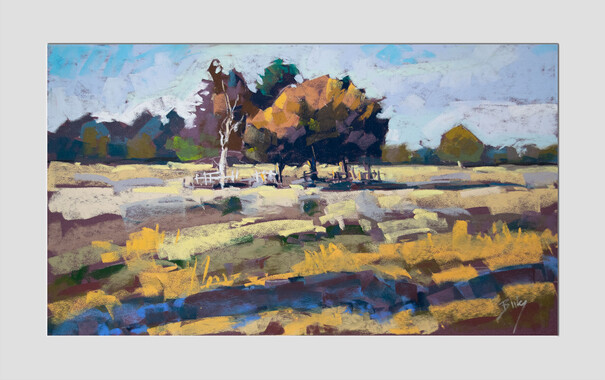 Tatton Park tree island.
Original pastels on Pastelmat