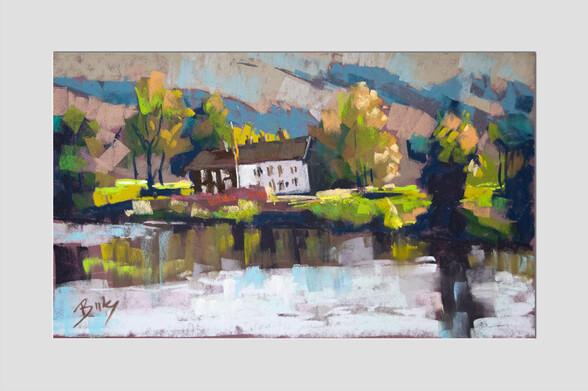 Tegg’s nose lake view
Original pastels on Pastelmat
37x22cm