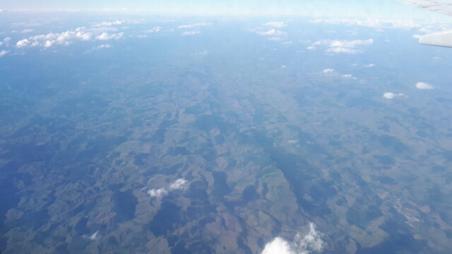 Mountainous area on the way from Belo Horizonte to Rio de Janiero