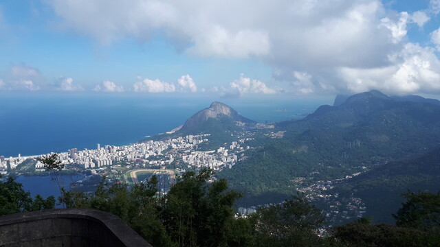 View of the Southern part of Rio de Janeiro from above.