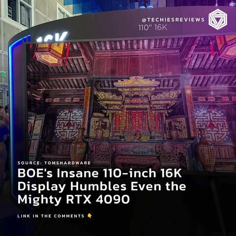 BOE's Insane 110-inch 16K Display Humbles Even the Mighty RTX 4090