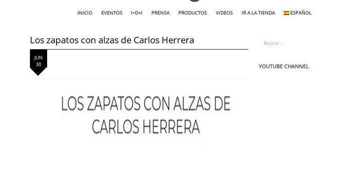 Los zapatos con alzas de Carlos Herrera.
Fuente Masaltos.com 2023 Jun.03