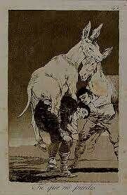 Tú Que No Puedes
Etching by Francisco de Goya
