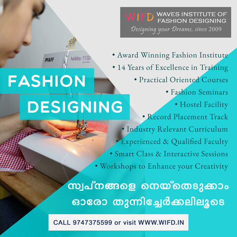 𝐅𝐚𝐬𝐡𝐢𝐨𝐧 𝐲𝐨𝐮𝐫 𝐃𝐫𝐞𝐚𝐦𝐬, 𝐨𝐧𝐞 𝐬𝐭𝐢𝐭𝐜𝐡 𝐚𝐭 𝐚 𝐭𝐢𝐦𝐞!

Unlock your fashion potential with our Fashion Designing course. From Sketch to Runway, master the art of Fashion Design and bring your unique style to life. Join us and start creating your fashion empire today!

View Details - https://wifd.in/advanced_diploma_course_in_fashion_designing

#FashionDesign #FashionDesignCourse #FashionYourDreams #StitchByStitch #FashionPotential #FashionEmpire #FashionCreators
#DesignYourDreams #FashionPassion #AdmissionOpen2023 #WIFD #FashionInstitute