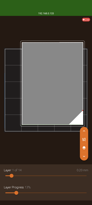 3D printer gcode preview with the print over hanging by a significant amount 
