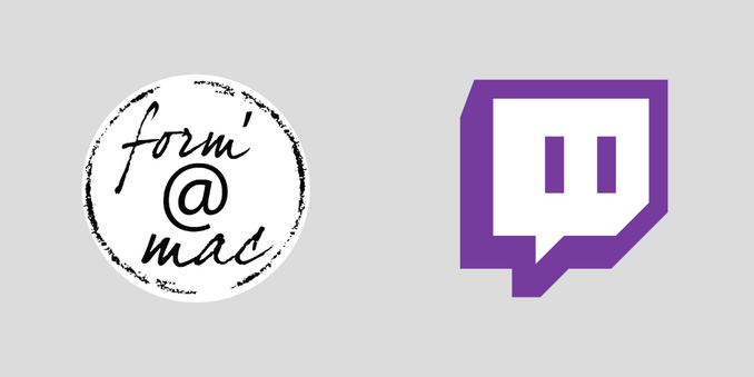 Logo formamac et Twitch

Stream sur https://www.twitch.tv/formamac ðŸ�Ž
