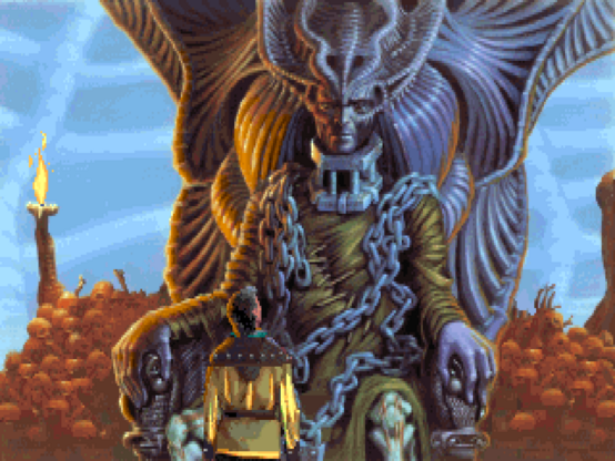 "Ah, that is a blacker matter still! To the Druids, he is Samhain, Lord of Coldness and Despair. Samhain was once a man like you or I, but he insulted the gods and was sentenced to rule the Underworld. Immortal he is, and mateless; robbed of sleep, robbed of movement, robbed of companionship."