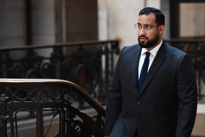 Alexandre Benalla au palais de justice de Paris, le 9 juin 2023 © Christophe Archambault/AFP