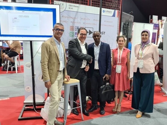 CEO-Vision and his partner from Mali (Intelec3) and Morocco (TEOS)