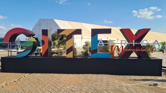 GITEX logo at entrance 