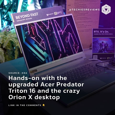 Hands-on with the upgraded Acer Predator Triton 16 and the crazy Orion X desktop