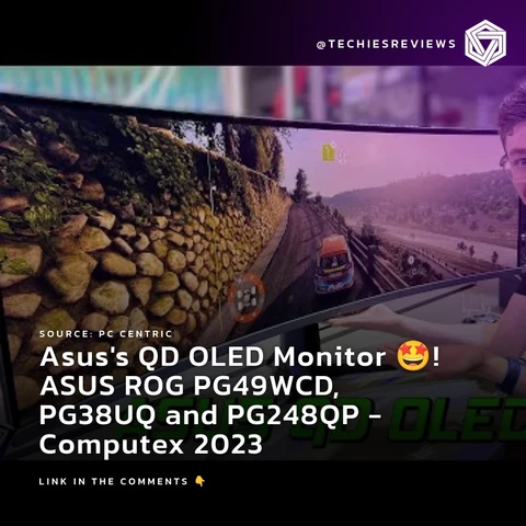 Asus's QD OLED Monitor 🤩! ASUS ROG PG49WCD, PG38UQ and PG248QP - Computex 2023