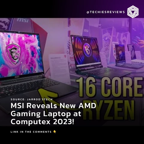 MSI Reveals New AMD Gaming Laptop at Computex 2023!