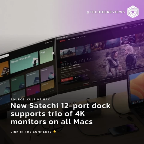 New Satechi 12-port dock supports trio of 4K monitors on all Macs