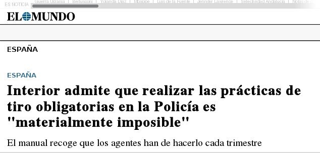 Spanish police officers poorly trained
Headlines El Mundo 2023 Jun.15