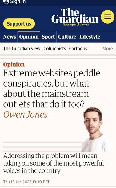 Extreme websites peddle conspiracies, but what about the mainstream outlets that do it too? Owen Jones