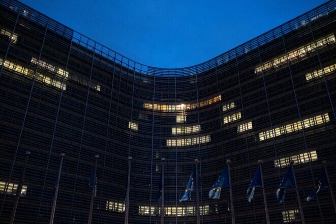 Le Berlaymont, siège de la Commission européenne, en novembre 2020. © Photo Martin Bertrand / Hans Lucas / Hans Lucas via AFP