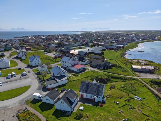 L'abitato di Andenes visto dal faro