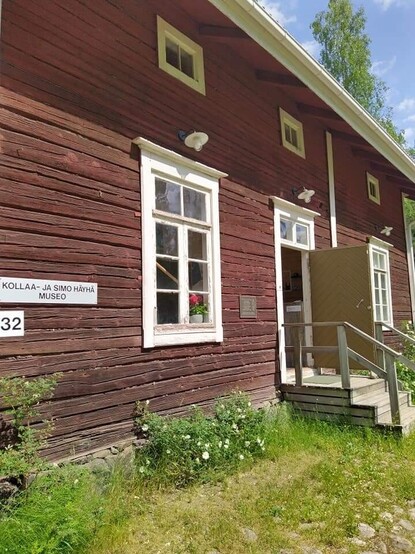 Old museum building made of wood 