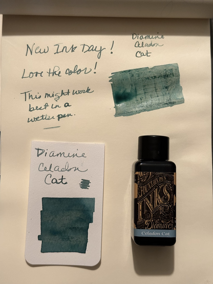 Swatches of my new ink.